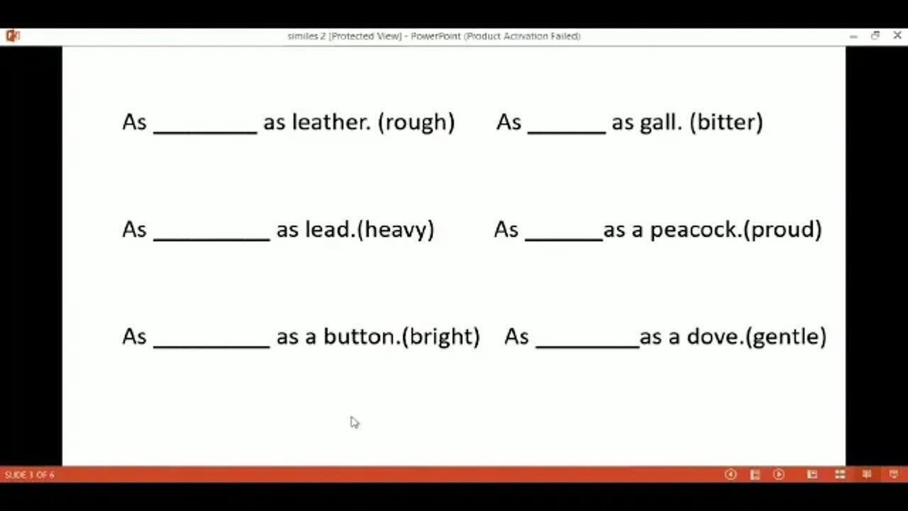 CLASS 3 ENG B SIMILES