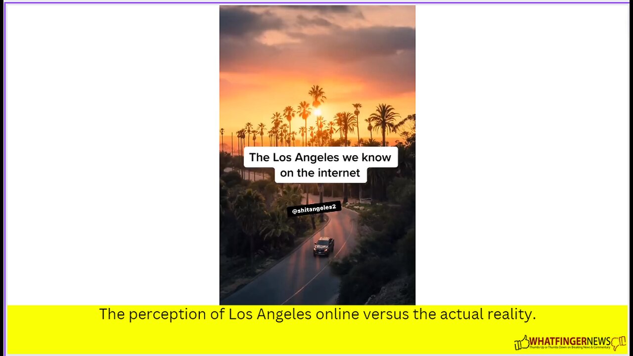 The perception of Los Angeles online versus the actual reality.