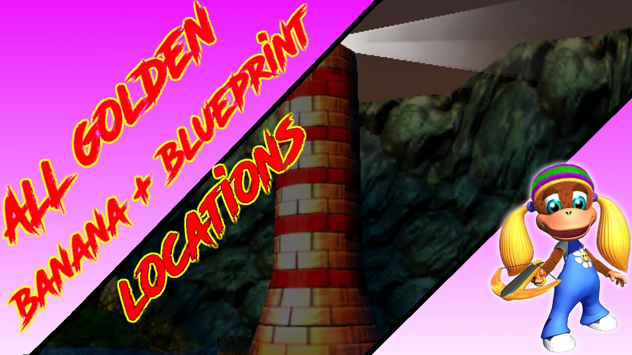 Donkey Kong 64 - Gloomy Galleon - Tiny Kong Golden Banana + Blueprint (Kasplat) Locations