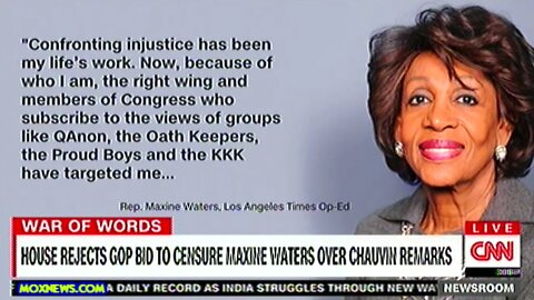 "What Is Very Interesting Is I Am Threatened To Be Killed Very Often!" Maxine Waters