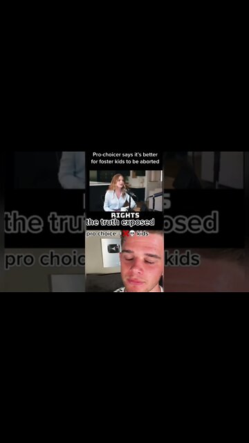 Pro-Choicer says foster kids should be killed 🤯