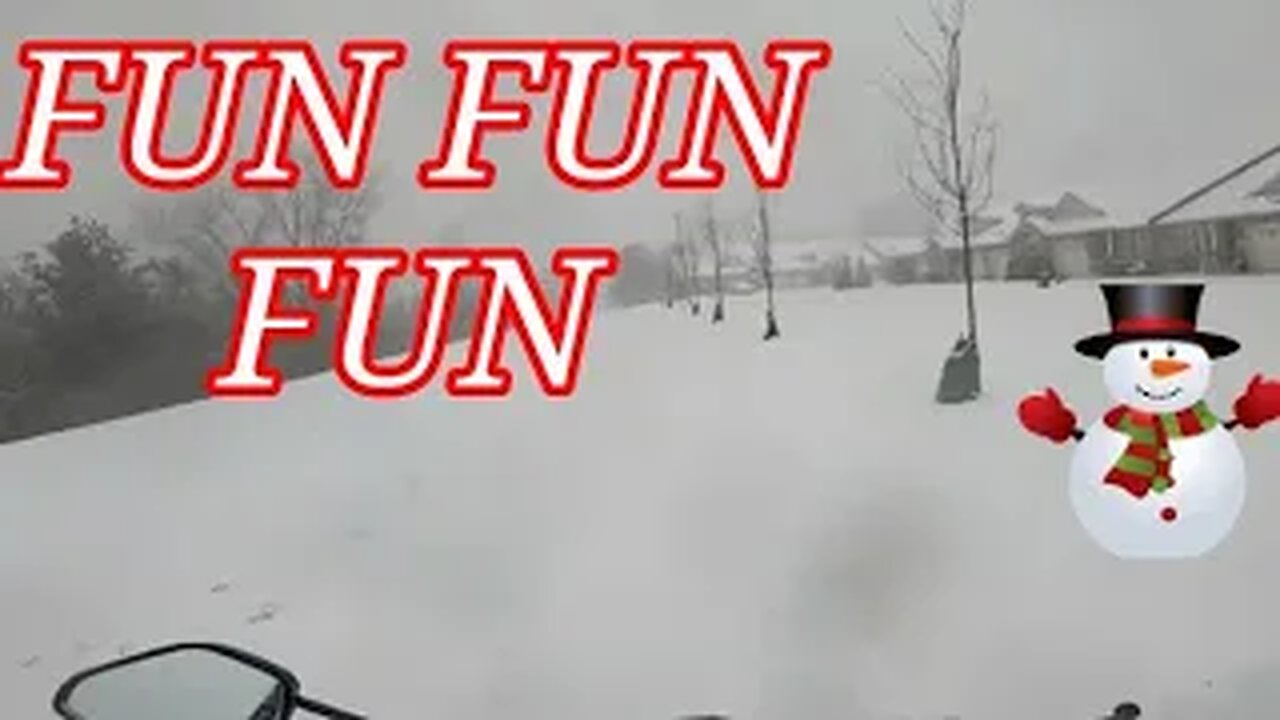 Riding The Honda Navi 110cc Motorcycle In A Snow Storm