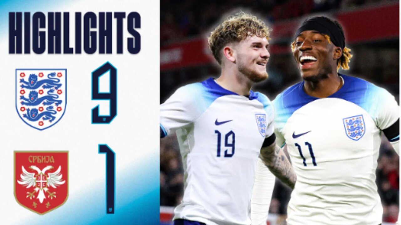 England U21 9 1 Serbia U21 Young Lions Put 9 Past Serbia Highlights