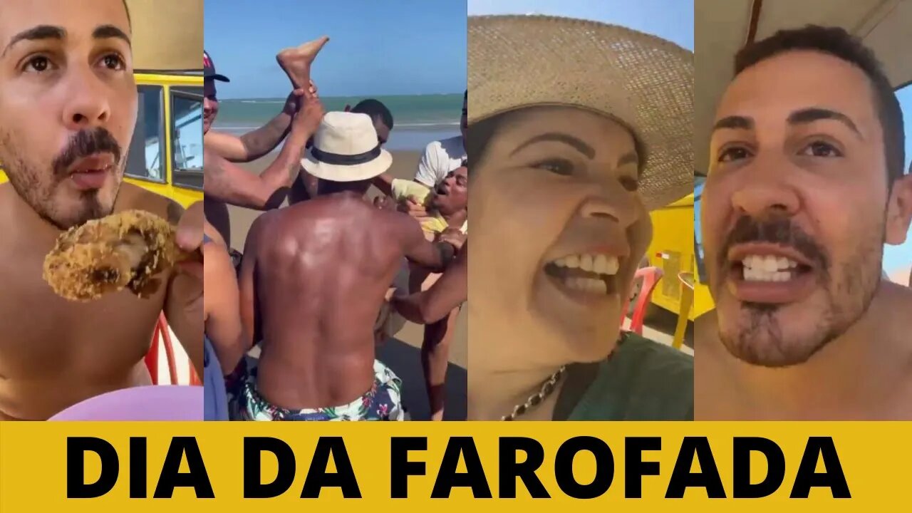 CARLINHOS MAIA Chega à PRAIA Para a FAROFADA Com a SUA TURMA da VILA DIVERSÃO E TRETA Neste DIA