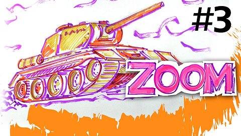Cartoon Coloring Tank, Marker ZOOM, FishKit.