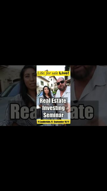Real Estate Seminar with Ben Mallah September 10/11 in Ft Lauderdale #shorts