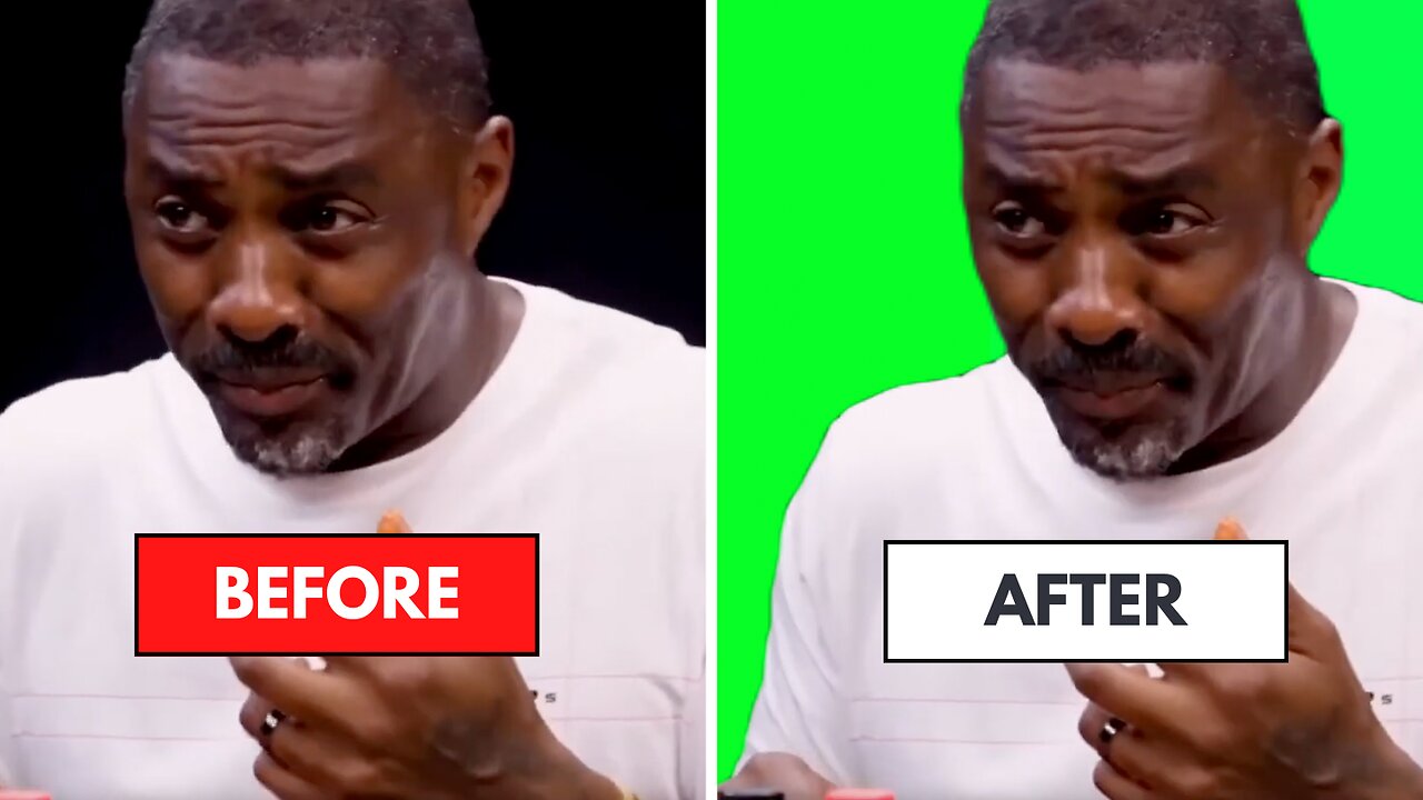 Hot Ones Idris Elba Green Screen Video Template