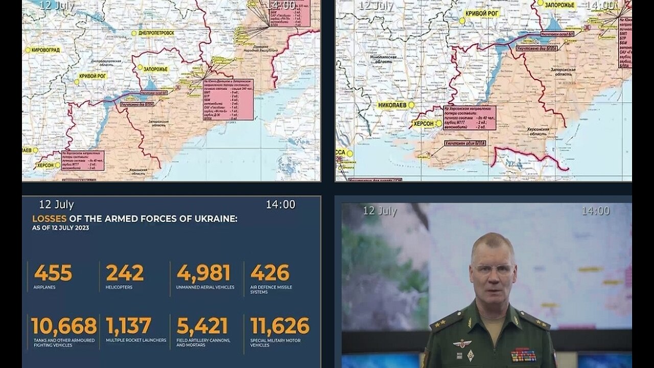 12.07.23 ⚡️Russian Defence Ministry report on the progress of the deNAZIficationMilitaryQperationZ