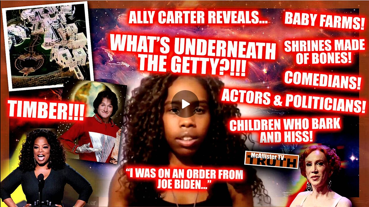 ALLY CARTER TELLS US WHAT'S UNDER THE GETTY! BABY FARMS! FERREL KIDS! BONES! COMEDIANS!