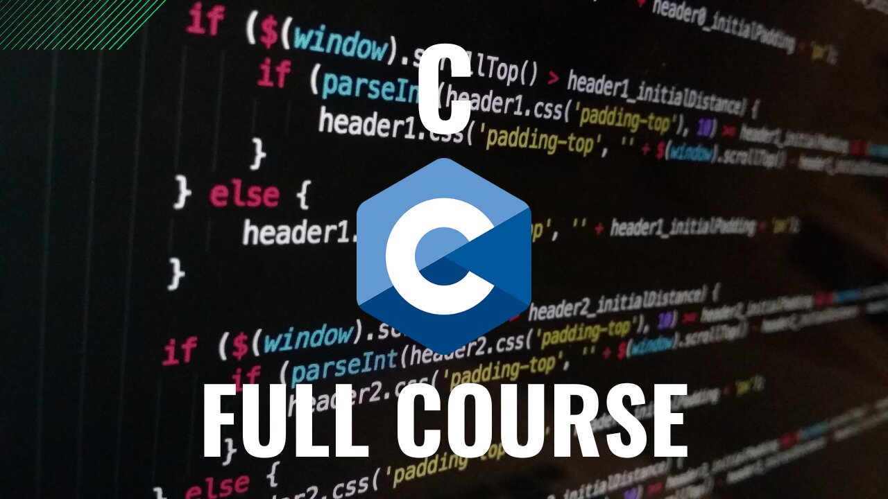 C Programming Full Course for free 🕹️