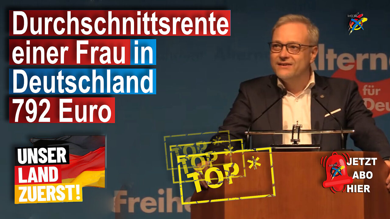 Durchschnittsrente einer Frau in Westdeutschland 792 Euro , wird die AfD ändern!