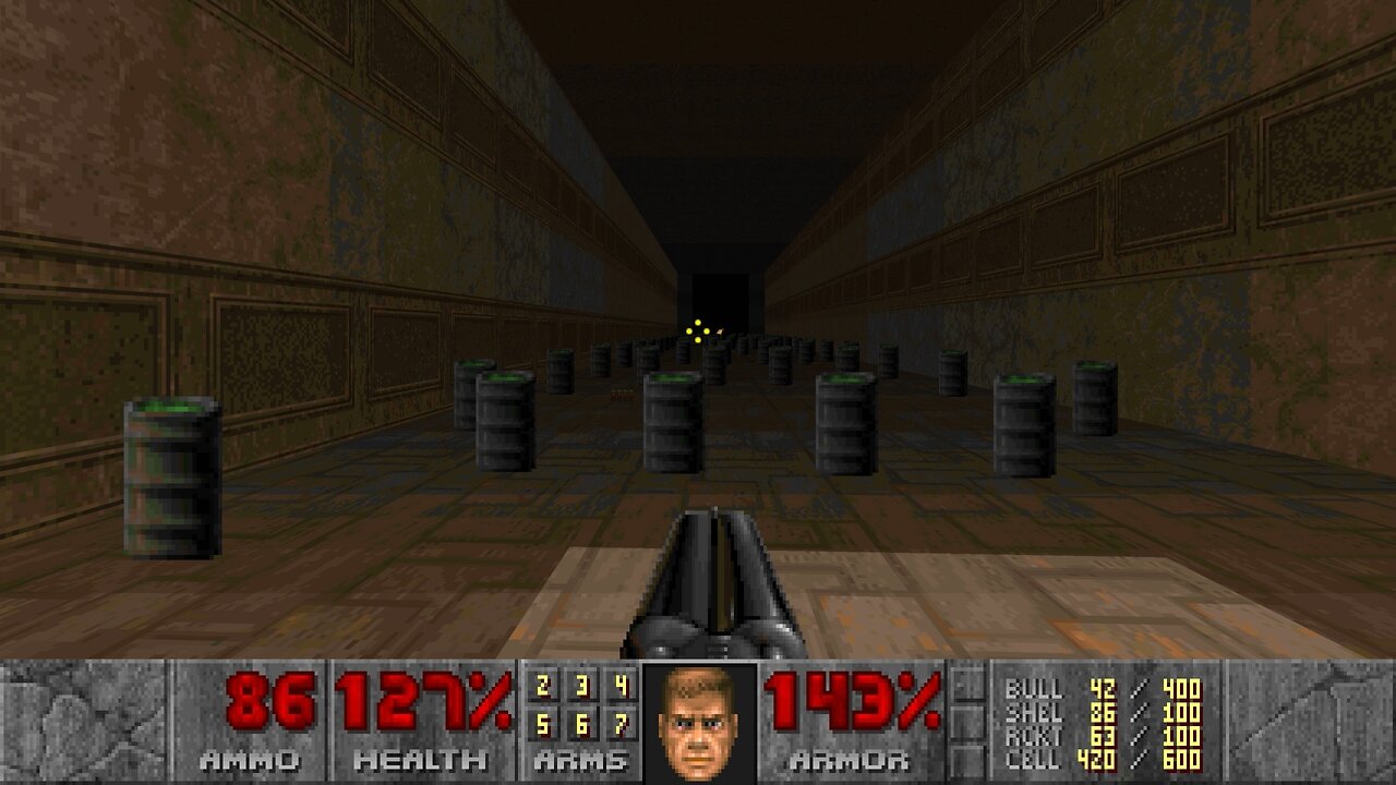 Barrels of fun! (Doom 2)