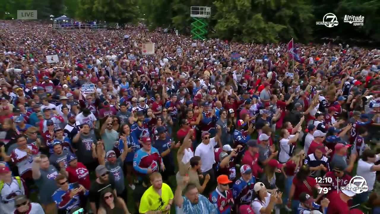 Full video: Avs celebration at Civic Center Park (Part 1)