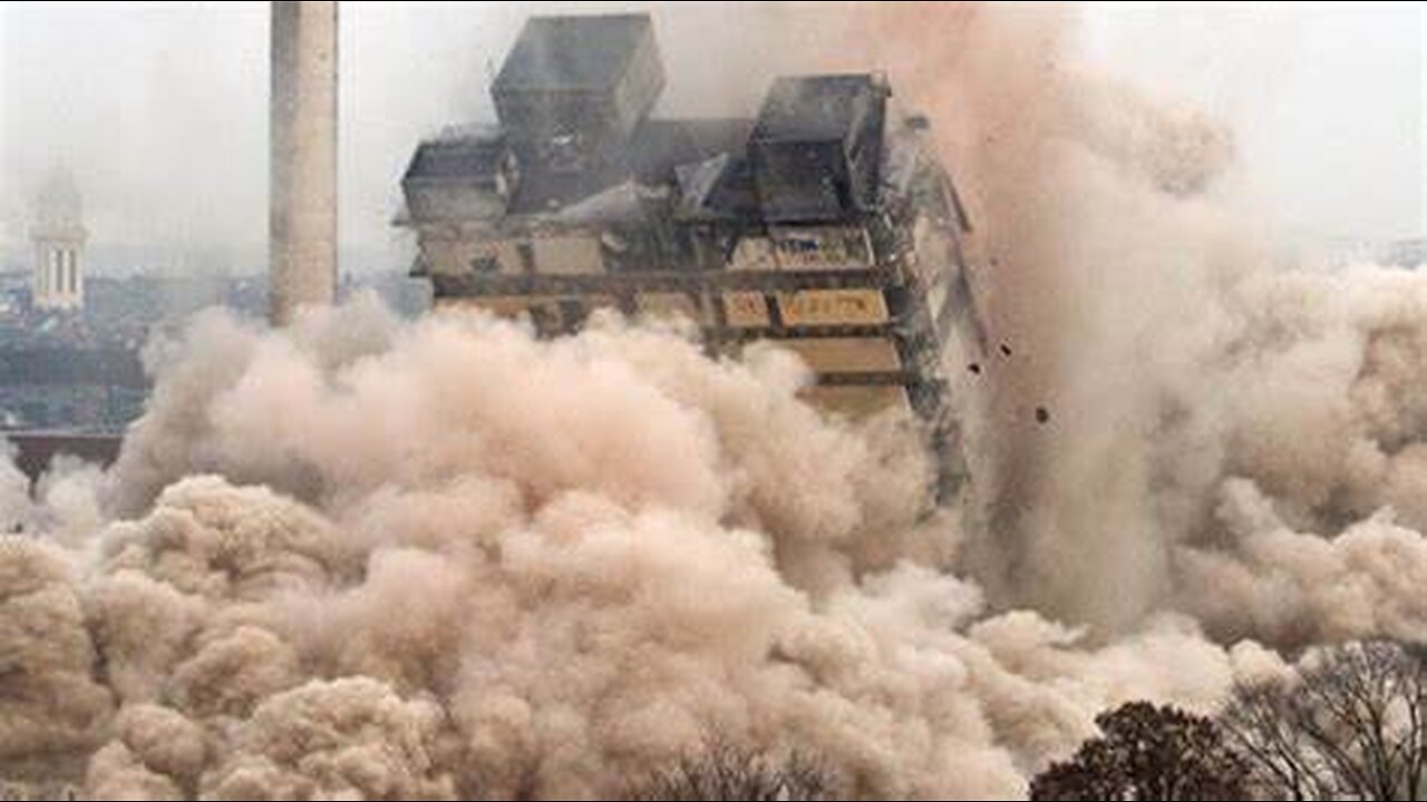 Let's see a series of videos of the amazing destruction of skyscrapers🥶🥶