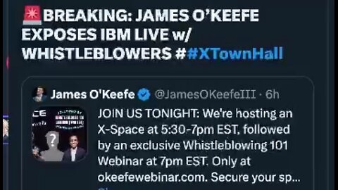 X Spaces: JAMES O’KEEFE EXPOSES IBM | CEO OF IBM FULL RESPONSE