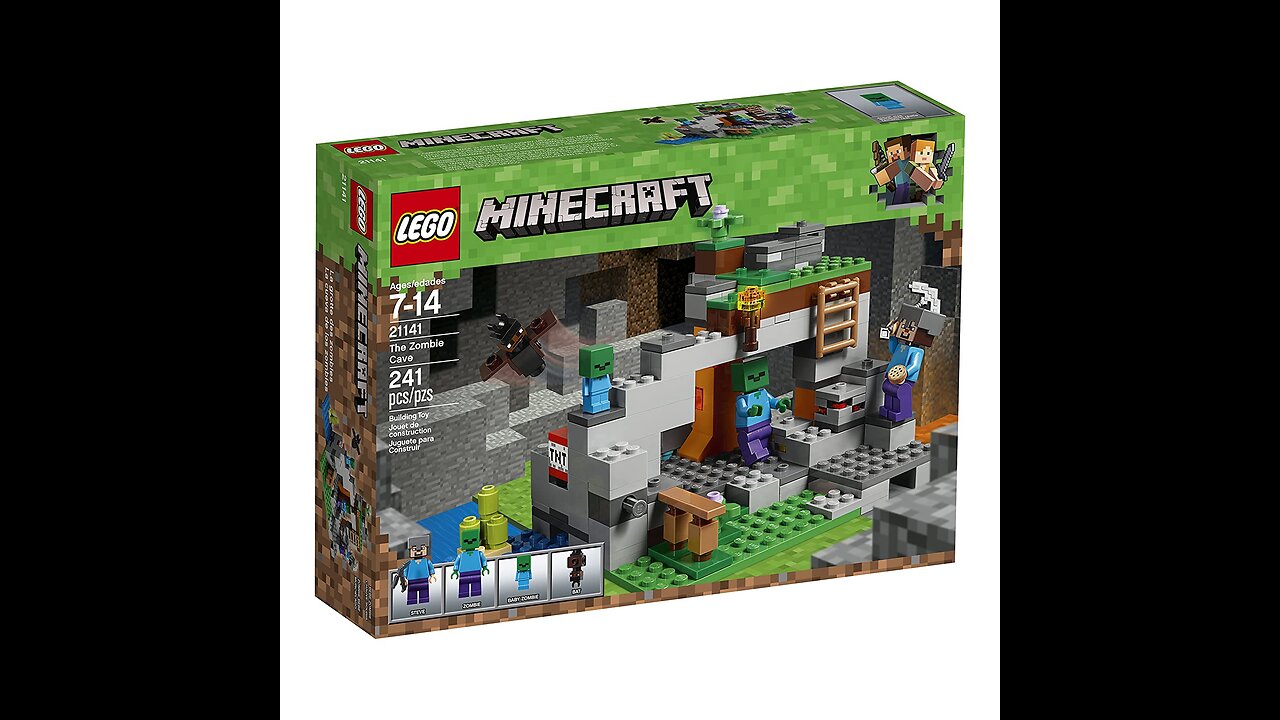 LEGO Minecraft the Zombie Cave 21141 Building Kit (241 Piece)