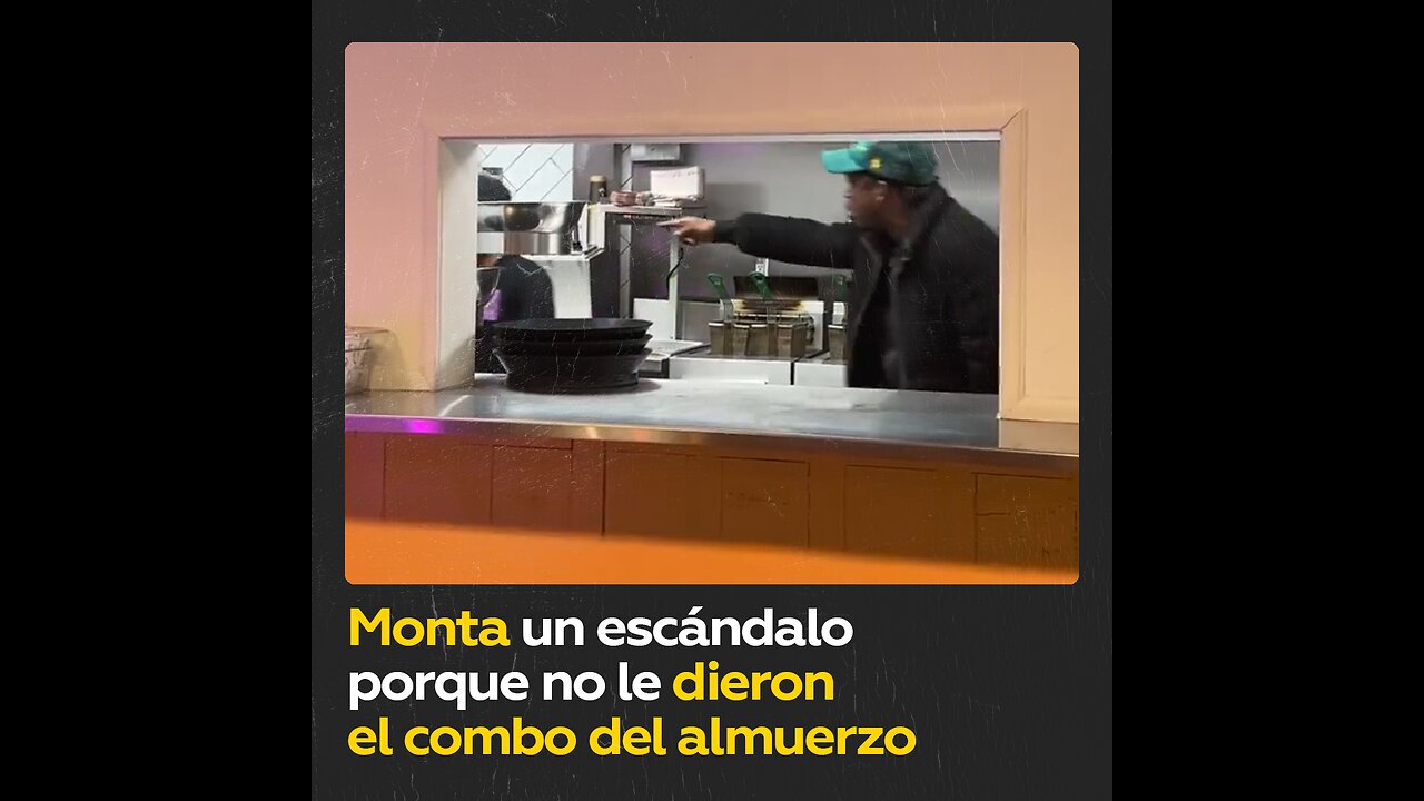 “Pedí una p*to combo”: un cliente monta un escándalo en un restaurante de comida rápida
