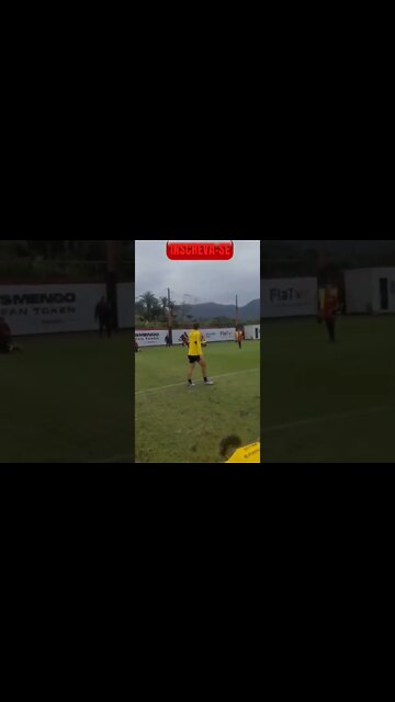 DAVID LUIZ DANDO AULA NA COBRANÇA DE FALTA.