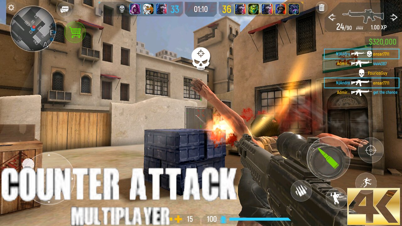 Counter Attack Multiplayer FPS | Addictive Multiplayer Shooting Game | 4K