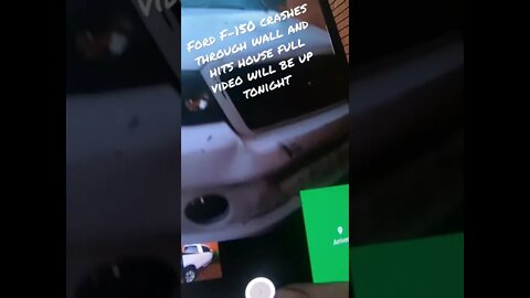 Ford crashes through wall hits house preview