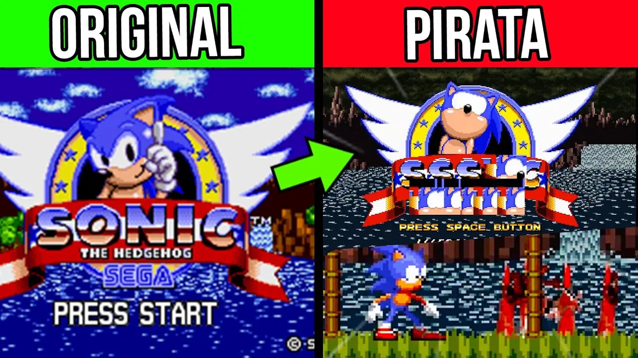 ASSUSTADOR jogo Pirata do SONIC | Sonic1.gen #shorts