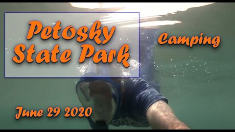 Camping Petoskey State Park | Wi-Fi Hotspot | Beach | First Time Snorkeling | Ukulele Practice