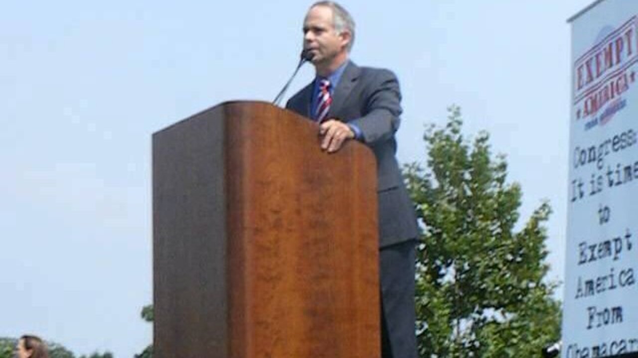 Rep Tim Huelskamp (R) KS at the Exempt America Rally