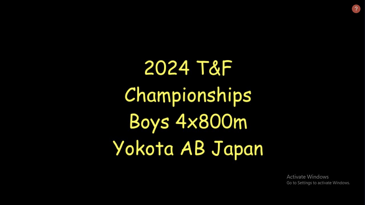 2014 Far East T&F Championships Boys 4x800m