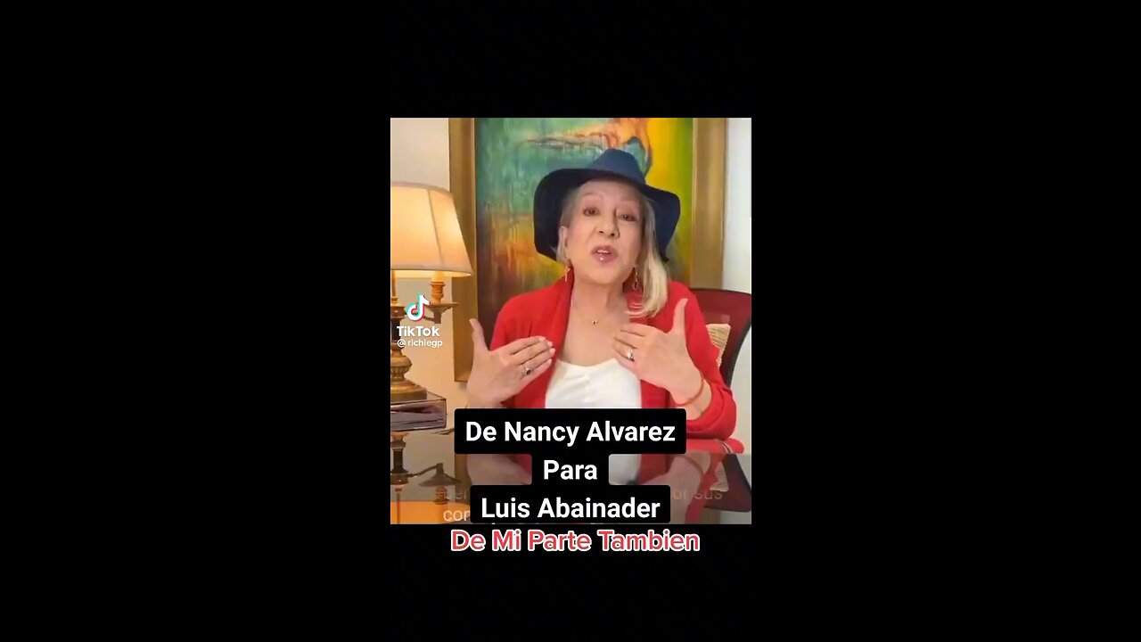 Nancy Alvarez- A Luis Abinader traidr de la patria dominicana