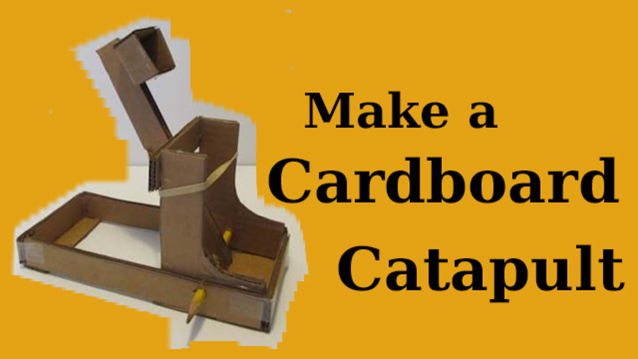 Make a powerful little cardboard catapult