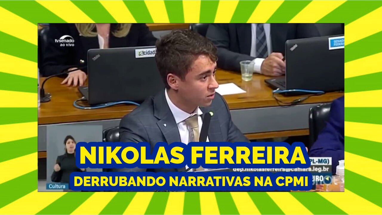 NIKOLAS FERREIRA ENTERRA NARRATIVAS E ENQUADRA A ESQUERDA NA CPMI.