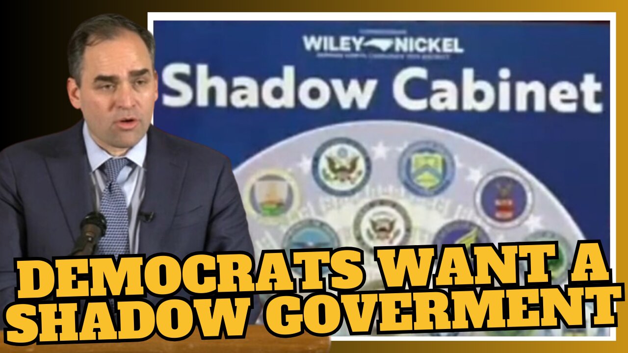 Democrat From NC is Calling for a SHADOW CABINET. Is this Sedition?