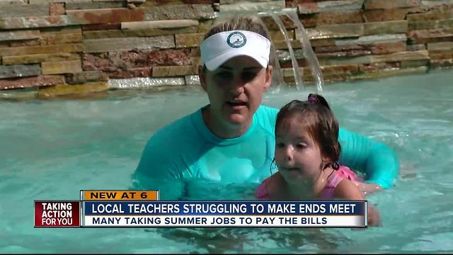 Local teachers taking on side jobs to pay bills