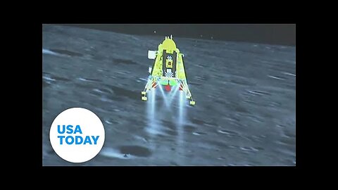 India lands on the moon, cheers erupt as Chandrayaan-3 touches down | USA TODAY