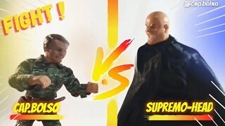 TRETA! Capitão Bolso Vs Supremo-Head ! STOP MOTION FIGHT !! CAP BOLSO animação #bolsonaro