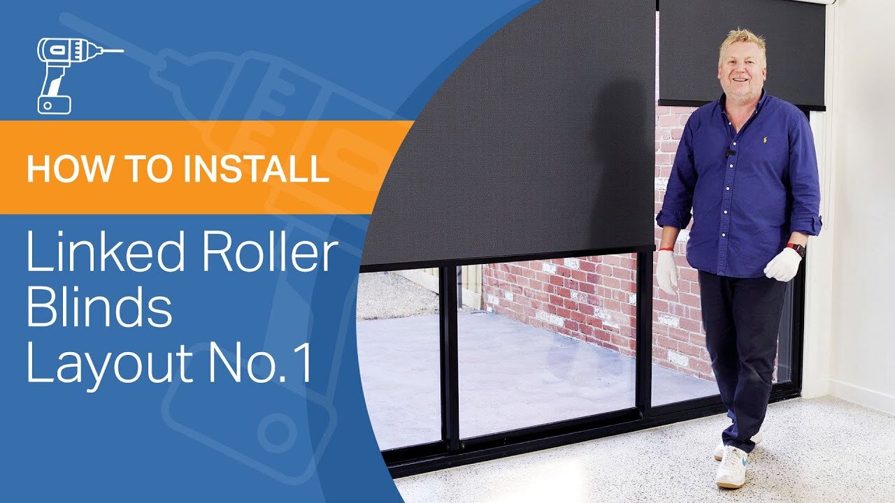 How to Install Linked Roller Blinds Layout No.1 - iSeekBlinds