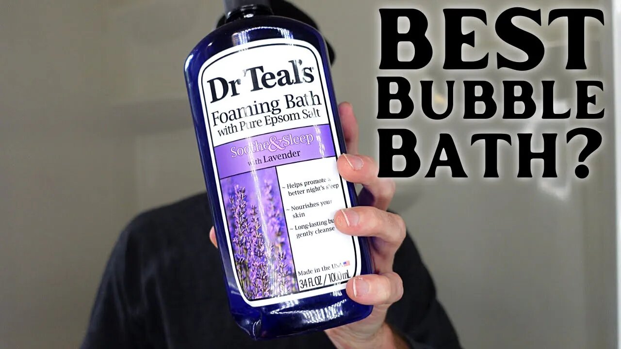 Dr Teal's Foaming Bath with Pure Epsom Salt, Soothe & Sleep with Lavender