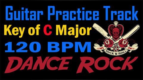 Dance Rock Backing Track 120 bpm in the Key of C