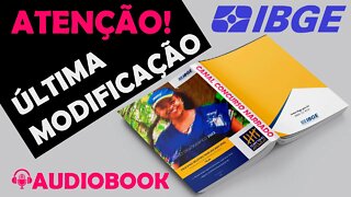 Atenção!!! Última Alteração / Errata Conhecimentos técnicos Censo 2022 para seu concurso - IBGE