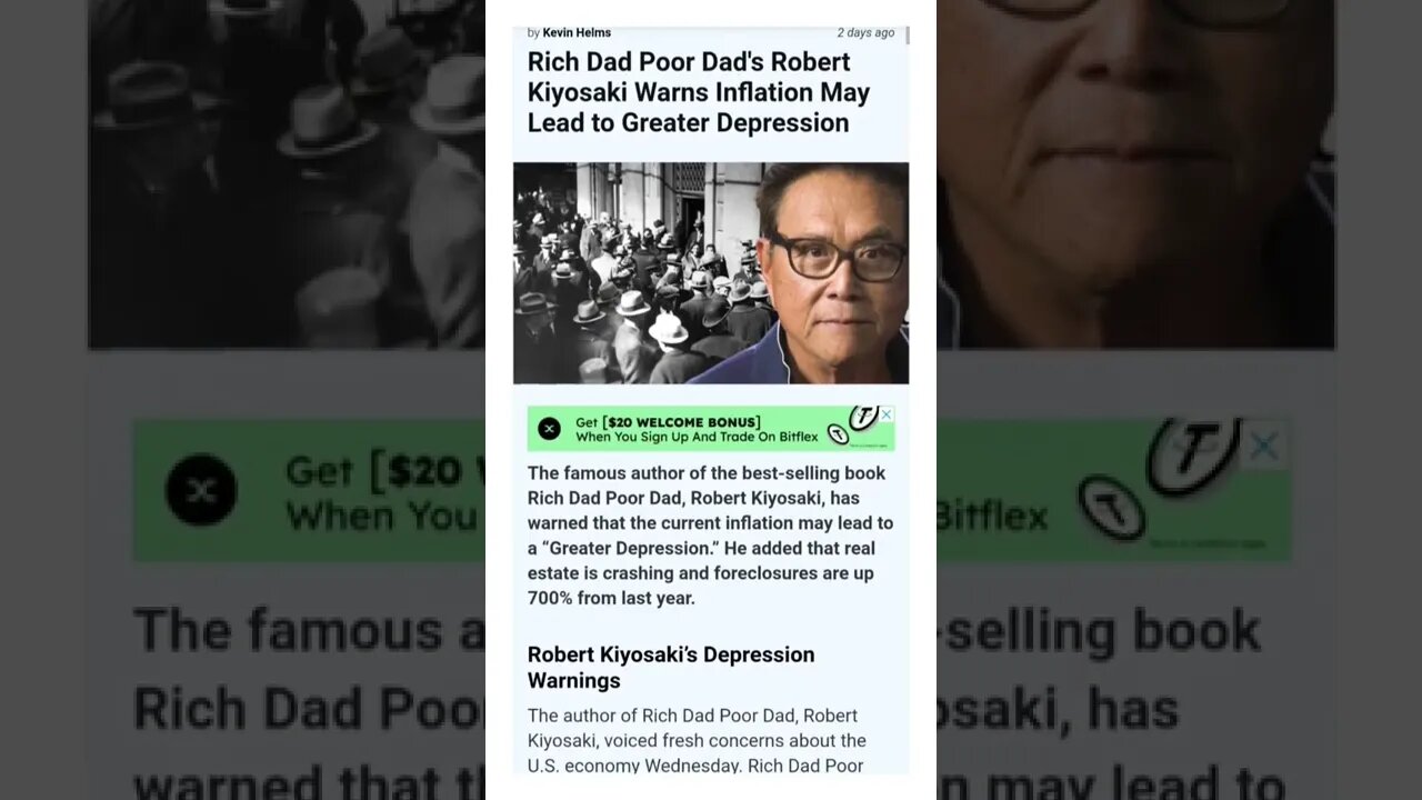 Robert Kiyosaki’s Depression Warnings @Unchained Podcast #cryptomash #cryptomashnews #cryptonews