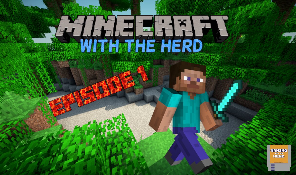 Minecraft with the Herd - Episode 01 - Kids school Dad in Minecraft!