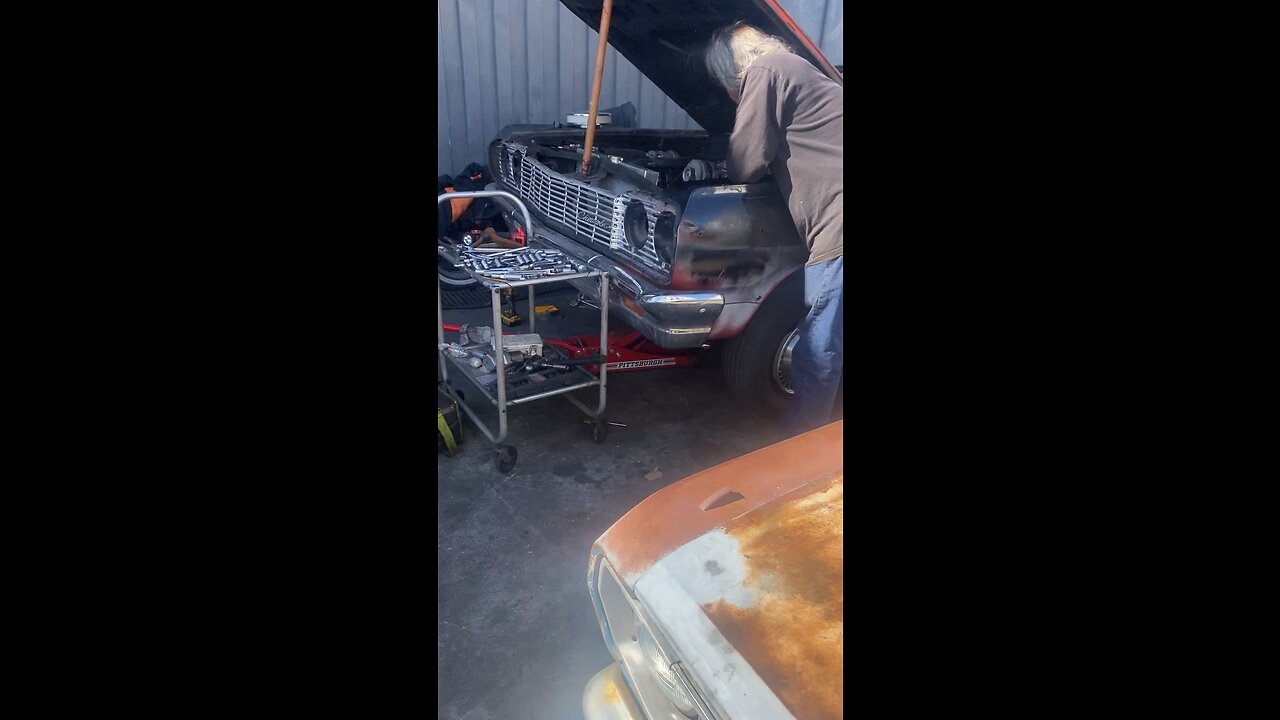 Tony, the mechanic working on the 1964 Chevy impala ￼