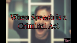 When Speech is a Criminal Act