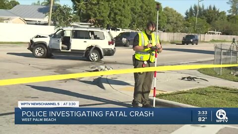 Palm Beach County woman killed in crash on Haverhill Road