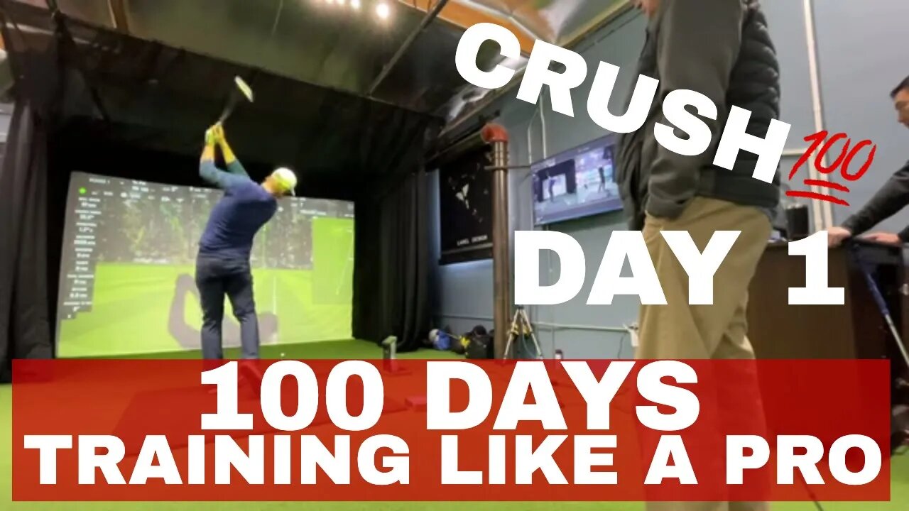 ROUGH START Training Like a PRO for 100 DAYS | DAY 1 | BE BETTER GOLF CRUSH100 CHALLENGE