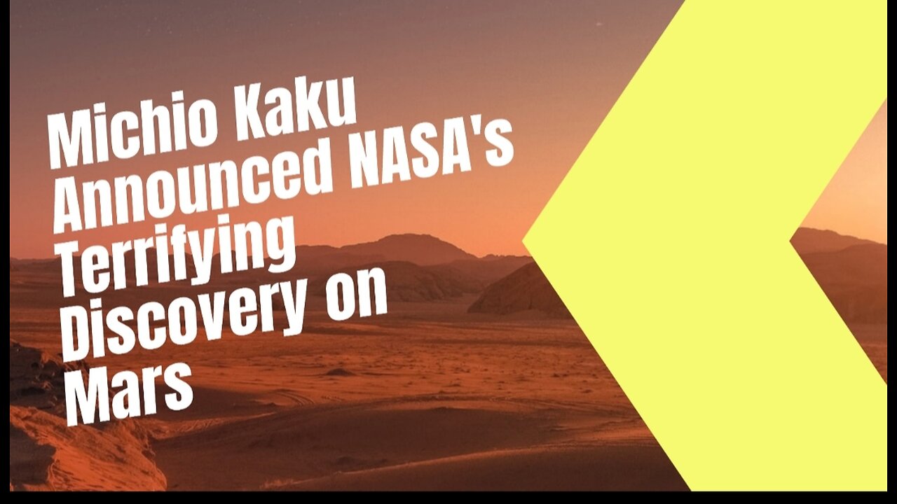 Michio Kaku Just Announced NASA's TERRIFYING Discovery On Mars. Is there could be life on mars...?