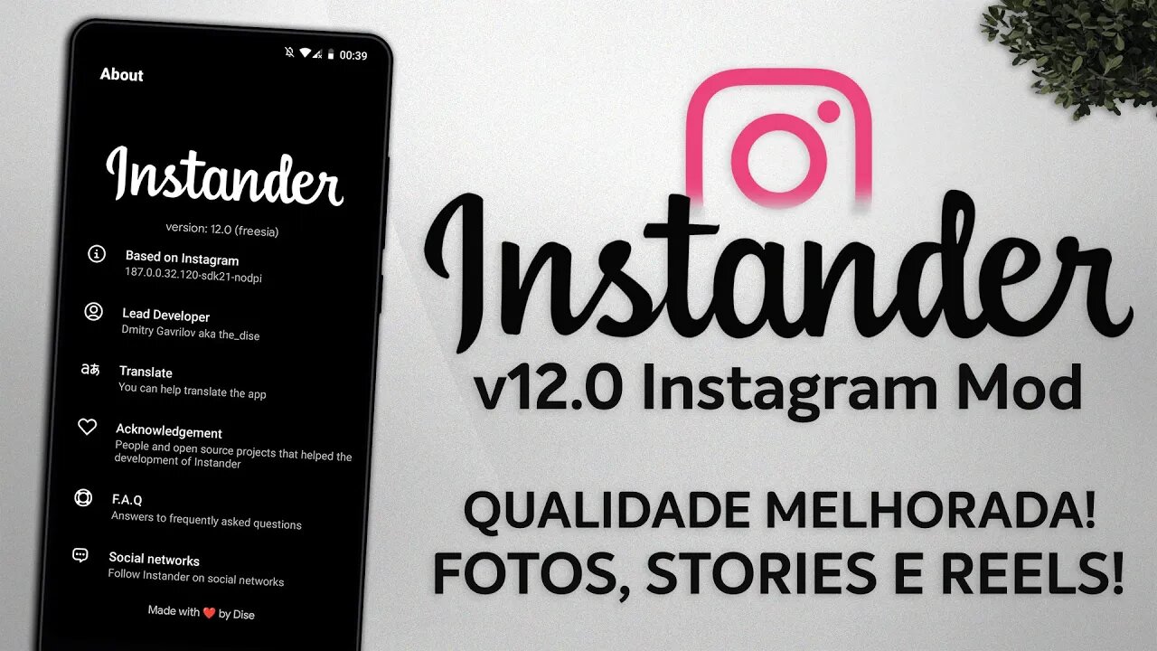 Instander v12.0 APK | O MELHOR INSTA MOD VOLTOU! MELHORIAS NA QUALIDADE DAS FOTOS E STORIES