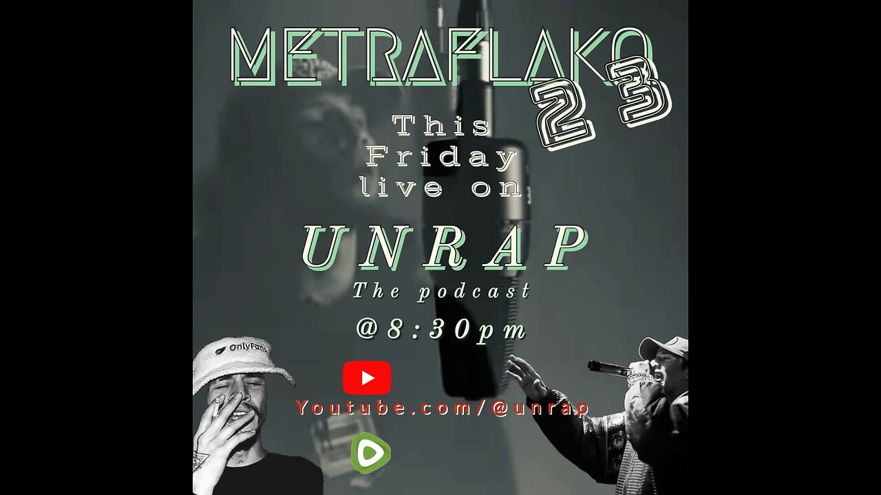 UNRAP the podcast ft.METRAFLAKO23 this Friday @8:30pm central time