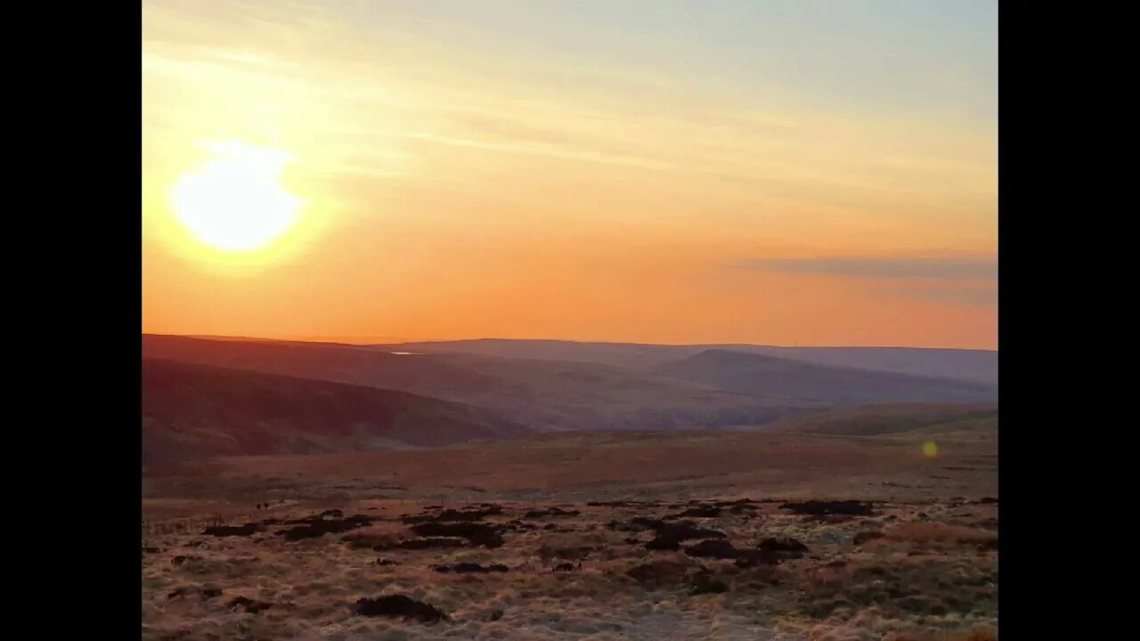 evening walk, watching sunset