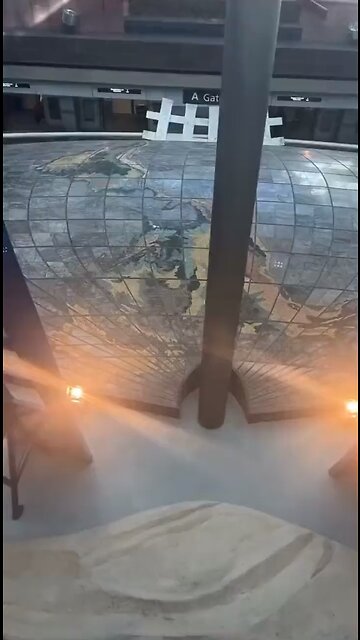 New artwork going up at Denver airport.